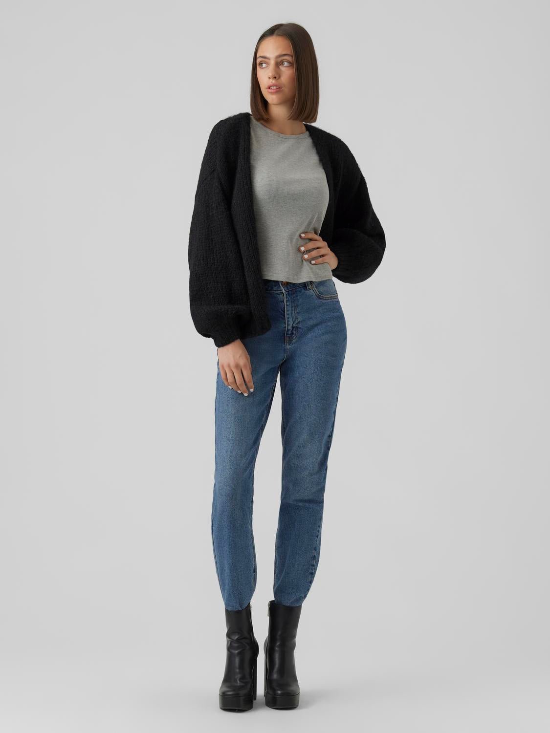 VMMAYBE Knit Cardigan - Black - VERO MODA & VILA Bergvik